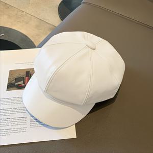 TEMU 우아한 빈티지 영국 스타일 인조 가죽 베레모 – 가볍고 따뜻한 팔각형 뉴스보이 캡, 4가지 색상 – 단색, 남녀 공용 – 특별한 날에 완벽, 여성용 모자 – 팔각형 모자