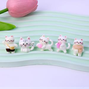 TEMU 22개 새로운 미니 만화 귀여운 고양이 레진 펜던트, 네일 아트, 스크랩북, 웨딩 장식 및 공예에 적합 - 표현적인 얼굴을 가진 사랑스러운 평면 뒷면 장식, 네일 디자인 및 창의적인 프로젝트에 이상적