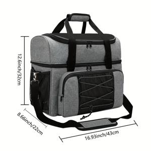 TEMU 볼링 핸드백 경기장 여행용 심리스 수제 다층 포켓 듀얼 모드 다용도 수납