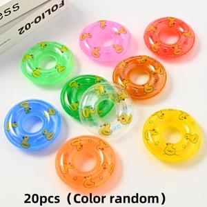 TEMU 20개 미니 풍선 강아지 장난감 - 내구성 있는 씹기 방지 PVC 오리 모양 욕조 및 수영장 장난감, 만화 디자인, 모든 견종 크기에 적합, 안전한 인터랙티브 반려동물 씹는 장난감, 강아지 풍선 동물, 강아지 놀이 시간 필수품