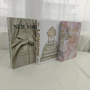 TEMU 3개 접이식 종이 모조 책, 커피 테이블 장식 보관 상자, 다기능 홈 장식 책, 거실 장식 및 방 미적 장식, 사진 보관 및 추억 상자, 장식 상자에 적합