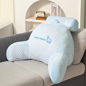 TEMU 오피스 홈카페용 대형 등받이쿠션 부드러운 허리쿠션