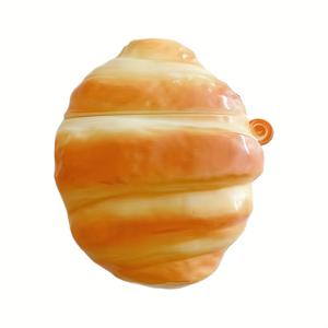 TEMU 스타일 크로아상 보호 케이스 - 귀여운 3D 에어팟 프로 3 케이스