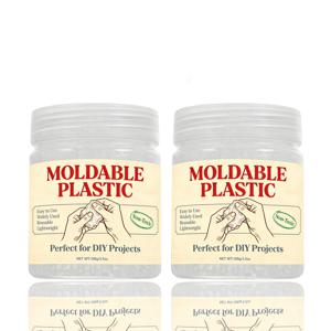 TEMU 7OZ/3.5OZ 몰딩 플라스틱 비즈 - 투명, 재사용 가능한 열가소성 비즈, 주얼리 제작 및 프로젝트에 적합. 다루기 쉬우며 가벼워 조각 및 빠른 수리에 좋습니다. 공예 재료 | 간편한 공예 | 가벼운 플라스틱 100G/200G