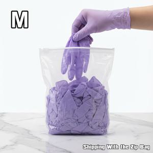 TEMU 50개입 보라색 일회용 니트릴 장갑, 프로젝트, 애완동물 관리 및 가정용 업무를 위한 라텍스 프리 합성 고무, 양손잡이용 편안한 착용감, 젖은 또는 건조한 작업을 위한 내구성이 뛰어나고 유연한 손 덮개