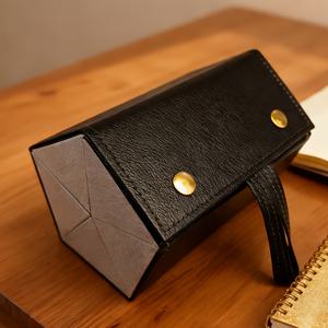 TEMU 1개, 안경 보관함, - 5칸 기능성 안경 케이스, 창의적인 고급 인조 가죽 안경 케이스, - 다양한 색상