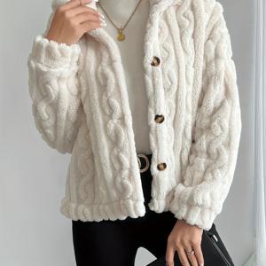 TEMU 우아한 라펠 칼라 재킷 - 라펠 핀이 있는 겨울 코트, 구조적으로 맞춤 제작, 세탁기 사용 가능한 단색 (블랙/네이비/블루), 결혼식 및 공식 행사용 - 신축성 없는 아우터웨어