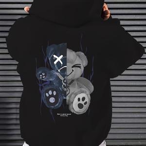 TEMU 패셔너블 프린트 후드티