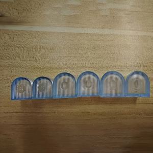 TEMU 6개입, 플라스틱 하이힐 보호대 3쌍, 굽 커버, 미끄럼 방지 스틸레토 댄스화 커버, 내마모성, 키높이, 논슬립 힐, 라틴댄스화 관리용 미끄럼 방지 장치