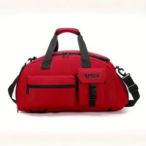 TEMU 입구가 넓고 수납력이 뛰어난 다기능 남녀공용 헬스백, 백팩, 크로스백, 토트백, 신발 전용 수납공간, 수하차림끈 커버, 숨겨진 백팩 끈 포함