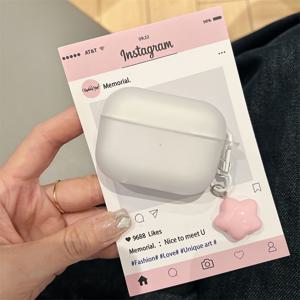 TEMU 애플 에어팟 프로 DSPRO2 2세대, 에어팟4 무선 이어폰 케이스 - 매트 화이트, 여성용 디자인