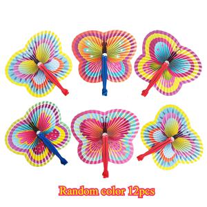 TEMU 나비 종이 접이식 부채 12개 세트 – 축하 행사를 위한 필수 파티 및 웨딩 장식