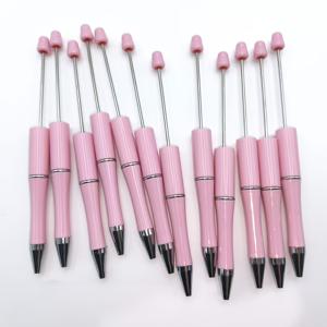 TEMU 12개입 연한 녹색 및 연한 분홍색 젤 펜, 창의적인 재미를 위한 플라스틱 비즈 펜, 가족 놀이 선물, 다이어리 쓰기 선물, 생일 선물, 파티 답례품, 검은색 잉크로 선물 제작