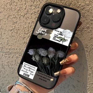 TEMU 폰 케이스: 핑크 로즈 폰 케이스, 무선 충전 지원, 낙하 방지, 피부 친화적 자석 케이스, 아이폰 17 프로 맥스/17 에어/16/15/14 플러스/13/12/11, 삼성 갤럭시 A56/A55/A54/A36/A35/A26/A25/A16/A15/A06/S25 울트라/S24 FE/S23 플러스/S22 호환