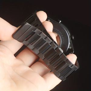 TEMU Xiaomi Watch S4 Sport/S4/S3/S3 Pro/S2/S2 Pro/S1에 적합한 고광택 스테인리스 스틸 스트랩, Huawei Watch 5/4/Gt5/Gt4/Gt3/Gt2/Active/Elegant 46MM과 호환되는 2단 마그네틱 클립 메탈 스트랩