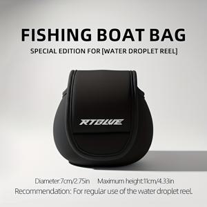 TEMU RTBLUE 낚시 릴 보관 가방, 내마모성 EVA 소재, 스크래치 및 충격 방지, 스피닝 및 베이트캐스팅 릴 호환, 휴대용, 야외 담수 및 바닷물 낚시용