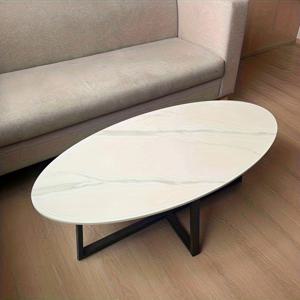 TEMU 모던 마블 패턴 커피 테이블 - 메이플 우드 상판 & MDF 베이스, 공간 절약형 컴팩트 디자인, 소형 공간용 럭셔리 마블 테이블, 간편 조립, 사무실, 호텔용 모던 가구, 우아한 마블 탑 커피 데스크