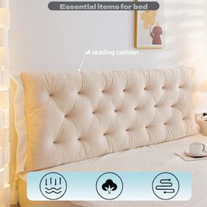 TEMU 세탁이 필요 없는 부드러운 끝을 갖춘 신선하고 간편한 양면 독서 쿠션 - 목과 등 지지를 위해 인체공학적으로 디자인되었으며 편안한 독서 각도를 위한 필수품, 목과 등 피로를 완화합니다.