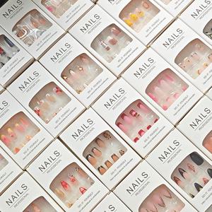 TEMU 96개 랜덤 배송 네일 아트 2000개 재고 스타일 랜덤 배송 아몬드 볼 모양 물방울 사각 네일, 간편한 패션 및 밝은 네일 아트 인조 네일, 축제 파티, 친구 모임, 데이트, 데일리 착용, 여성 선물용으로 적합