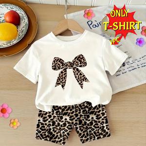 TEMU 여아용 다용도 티셔츠, 패셔너블 프린트 티셔츠, 편안한 라운드넥 반소매