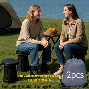 TEMU 접이식 야외용 의자/스툴용 수납 가방 2개, 가볍고 휴대가 간편함, 낚시, 캠핑, 바비큐에 적합. 의자는 포함되지 않음