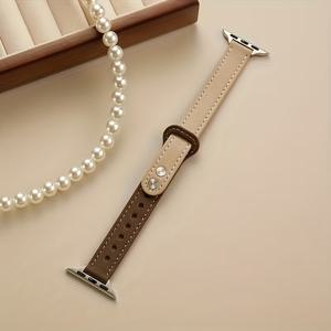 TEMU 애플워치 다양한 모델을 위해 디자인된 세련된 시계 스트랩. 간편하고 우아한 스타일이 특징입니다. 내구성이 뛰어나고 길이 조절이 가능한 손목 밴드는 38mm에서 49mm 사이즈와 호환되며, 스마트워치에 완벽한 액세서리입니다.