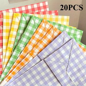 TEMU 20개 크래프트 종이 선물 가방, 귀여운 파티 선물 쇼핑백, 생일 보관 핸드백, 인스 스타일 디자인