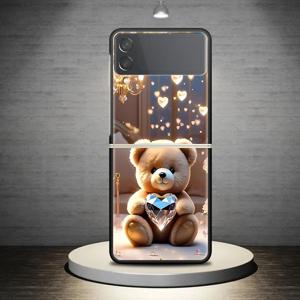 TEMU 휴대폰 케이스 - 삼성 갤럭시 Z Flip3 Z Flip4 Z Flip 5G Z Flip5 Z Flip6용 리틀 베어 하드 커버 케이스