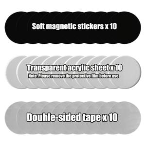 TEMU 15/30/60/90개 DIY 핸드메이드 아크릴 냉장고 자석, 원형 아크릴 사진 프레임 키트, 생일, 결혼 기념일, 어머니날, 아버지날, 스승의 날, 크리스마스, 할로윈을 위한 완벽한 장식 선물