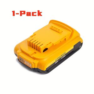 TEMU 1개입 2.5Ah 교체 배터리, Dewalt 20V DCB203 DCB204 DCB205-2 DCB200 DCB207 호환, Dewalt DCD/DCF/DCG 시리즈 공구용, 작업 전원 공급 장치, 공구 배터리, 공구 배터리 팩, 내구성 배터리 팩, 충전식 배터리 팩