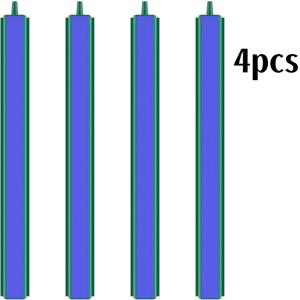 TEMU 4개 20Cm 공기 주입 버블 필터, 어항 조경 장식, 공기 주입 버블 스트립, 수족관 산소 공급 펌프 에어 스트립, 돌 버블 스트립 에어 커튼, 배터리 없음