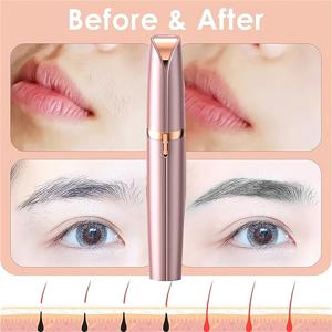 TEMU USB 충전식 전기 눈썹 트리머, 휴대용 눈썹 모양 만들기 도구, 눈썹 관리 및 여성용 뷰티 선물로 적합