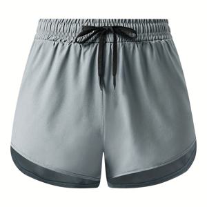 TEMU 여성용 캐주얼 스포츠 반바지, 여름 야외 달리기 훈련용, 속건성 애슬레틱 팬츠, 볼 피트니스 캐주얼 스포츠 반바지