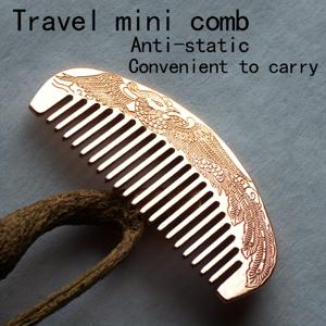 TEMU 1개 여성용 헤어 스타일링 빗, 건조 및 습식 헤어에 이상적인 스타일링 브러쉬, 데일리 사용 또는 여행에 적합, 순수 구리 무코팅 보라색 구리 정전기 방지 스타일링 브러쉬, 어머니, 할머니, 또는 동료를 위한 완벽한 스타일링 브러쉬