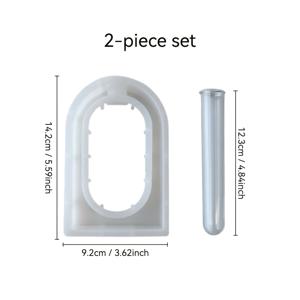 TEMU JDH 실리콘 아치 화병 실리콘 몰드 2개 세트 | 레진 에폭시용 재사용 가능한 유연 몰드 | 발렌타인데이/어버이날 홈 데코레이션용 몰드
