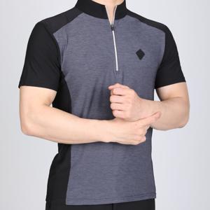 TEMU 남성 여름에도 시원한 가성비 썸머티 배색 반팔 집업 티셔츠 승부사(SI31LT032M)