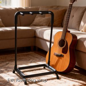 TEMU 3대 기타를 위한 멀티 기타 스탠드, 전기 기타용 바닥 장착 랙, 가정용 보관에 적합