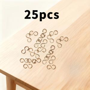 TEMU 25개 전문가용 세라믹 전조기 S자형 후크 도구 | 고온 저항 스테인리스 스틸 후크, 헤비 듀티, 세라믹 굽기에 적합 - 점토 굽기 및 예술적인 조형을 위한 내구성 있는 전조기 (모든 전조기와 호환)