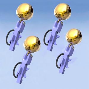 TEMU 4개 세트 초강력 방울형 낚시봉 벨 - 내구성 강화, 휴대용, 간편 설치, 무선 카드 낚시 알람, 바다 낚시대, 래프트 폴, 도로 바닥 블라인드 낚시대 범용 낚시 훅 감도 알림, 낚시꾼을 위한 필수 낚시 액세서리