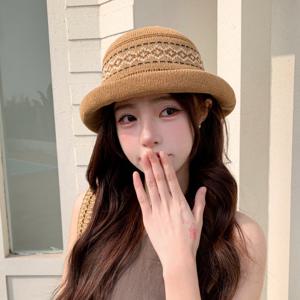 TEMU 2026 봄/여름 신상 컬렉션 | 여성용 스타일리시 낚시 모자, 패치워크 컬러 패턴, 클래식 스타일, 다양한 색상으로 제공 - 축제 및 휴일, 해변 휴가에 적합, 손세탁 가능, 봄/여름 패션 아웃도어 액세서리