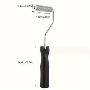 TEMU 1/3pcs 섬유유리 특화된 손으로 깔아주는 도구, 거품을 제거하는 드럼, 압력을 가하는 거품을 제거하는 드럼 세트, 아버지의 날에 적합한 욕조/샤워/욕조 보트 수리용 (PE 가방 포장)