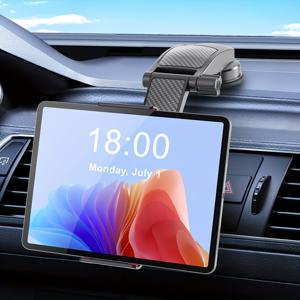 TEMU 모바일 폰 및 태블릿과 호환되는 차량용 마운트, 대시보드/데스크탑에 적합한 자유롭게 조절 가능한 각도, 4-12인치 모바일 폰 및 태블릿과 호환 가능