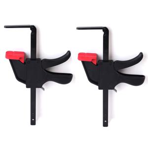 TEMU 2개 300mm 퀵 릴리스 F 클립 트랙쏘우 클램프 트랙 클립 압력 플레이트 데스크탑 홀 테이블 클립 가이드 레일 목공 도구용