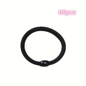 TEMU 대형 사이즈 고탄력 두꺼운 헤어 타이 - 컬리, 두꺼운 및 긴 머리를 위한 강한 홀드 포니테일 홀더 - 여성과 남성을 위한 부드럽고 순한 헤어 탄성 밴드 (6mm)