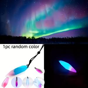 TEMU 별빛 하늘 오로라 흡착 발광 레진 목걸이 남성용 불규칙 사각형 목걸이 펜던트