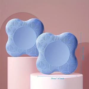 TEMU 두꺼운 요가 무릎 보호대 2개입 (무릎, 팔꿈치, 손목, 손, 머리용), 집에서 요가 및 운동 및 헬스장에서 사용하기 위해 디자인됨