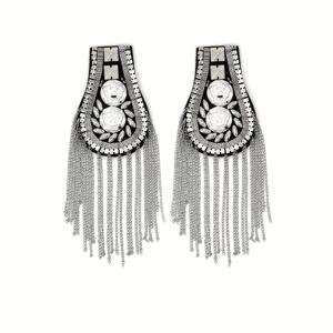 TEMU 세련된 디자인의 탈부착 가능한 두 개의 매력적인 술 장식, 정장·재킷 및 공식복용 의류 액세서리, 무대 공연용