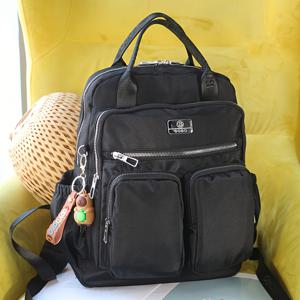 TEMU BO 여성용 대용량 경량 노트북 백팩 - 내구성 나일론, 스크래치 방지, 전용 지퍼 포켓, 조절 가능한 넓은 어깨끈, 부드러운 핸들, 캐주얼 대학 여행 커뮤터 가방 (다양한 색상), 스크래치 방지 소재