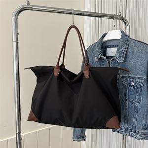 TEMU 여성 토트백 - 대용량 여름 신상 캐주얼 다용도 숄더 핸드백, 간편한 패션 여행 가방, 가벼운 휴대용 피트니스 요가 가방, 휴대폰, 지갑, 헤드폰, 우산, 물컵, 의류 보관에 적합, 친구를 위한 이상적인 선물