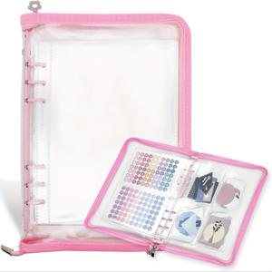 TEMU A5 방수 사진 앨범 - 이미지, 카드, 엽서 80개 수납 가능, 네일 데칼, 작은 봉투, 아트를 위한 튼튼한 플라스틱 정리함, 소중한 추억을 정리하는 데 이상적